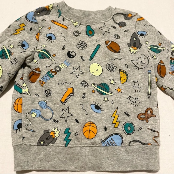 Cat and Jack Baby Graphic Sweatshirt Size 18 Months Sweater - Picture 2 of 16